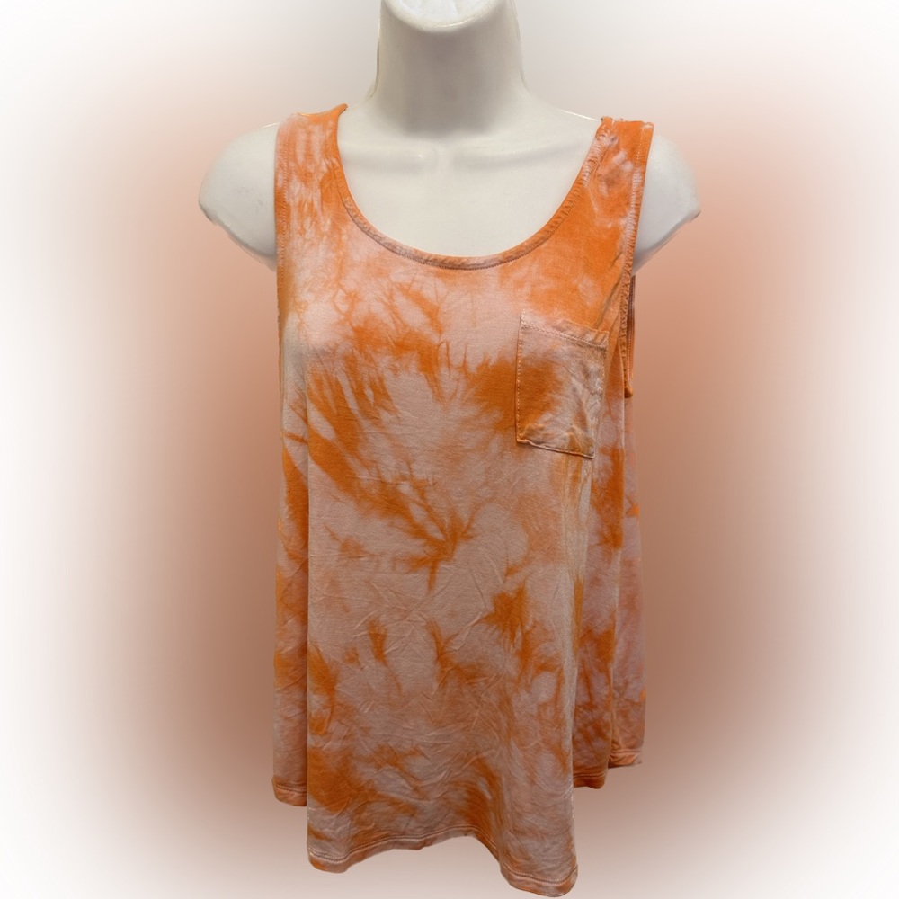 The Cozy Tank by Hippie Rose Medium tie-dye Orange